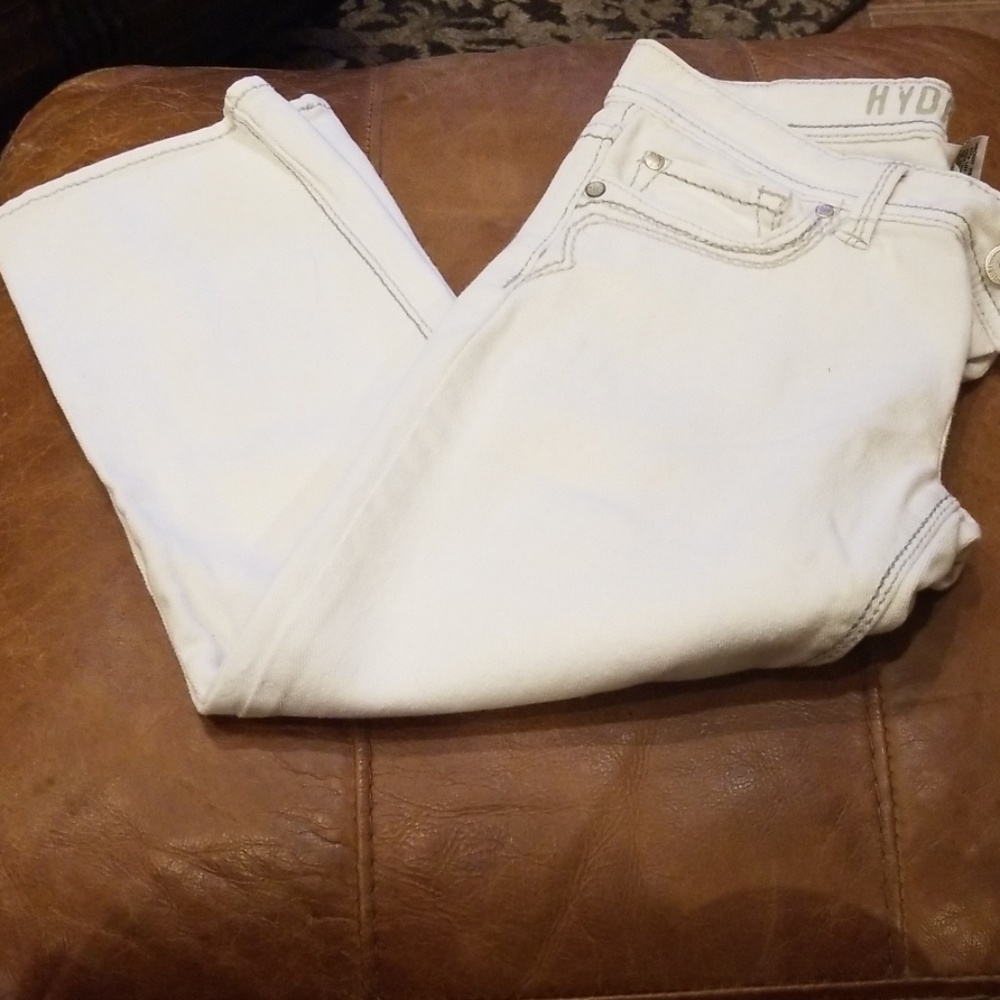 White Hydraulic Jeans